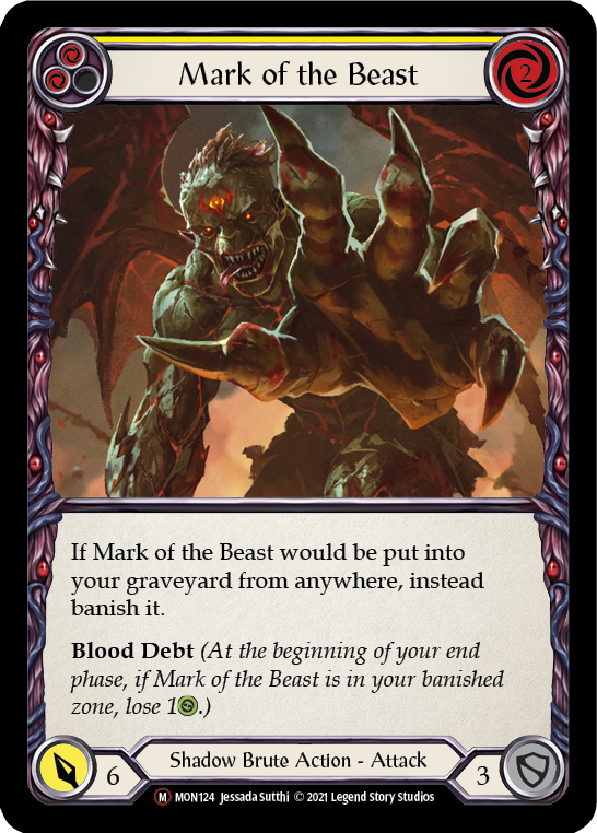 Mark of the Beast [U-MON124-RF] Unlimited Rainbow Foil