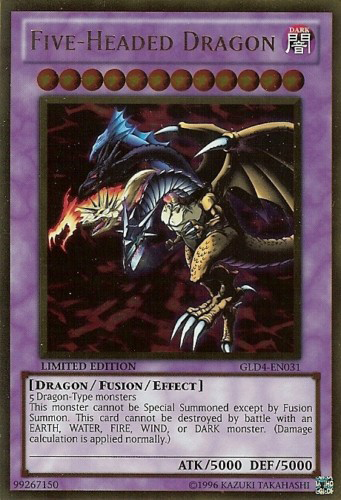 yugioh card 5 headed dragon Five-Headed Dragon: The Truth About Its Strength may be 1st or Unlimited Edition Neo Five-Headed Dragon by ALANMAC95