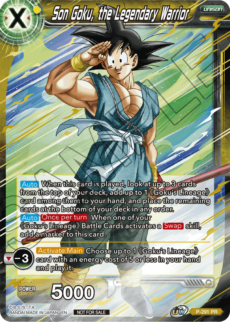 Son Goku, the Legendary Warrior (P-291) [Promotion Cards]