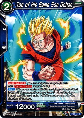 Top of His Game Son Gohan [TB2-021]