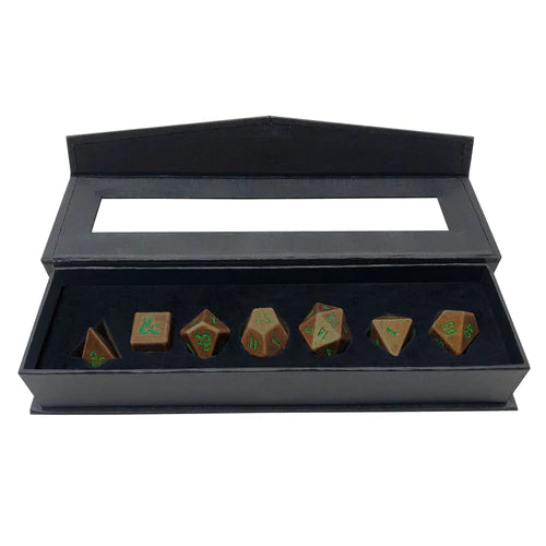 Heavy Metal Feywild Copper and Green RPG Dice Set (7ct) for Dungeons & Dragons