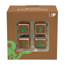 Heavy Metal Feywild Copper and Green D6 Dice Set (4ct) for Dungeons & Dragons