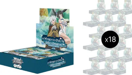 Is it Wrong to Try to Pick Up Girls in a Dungeon? Booster Box Case (18 boxes)