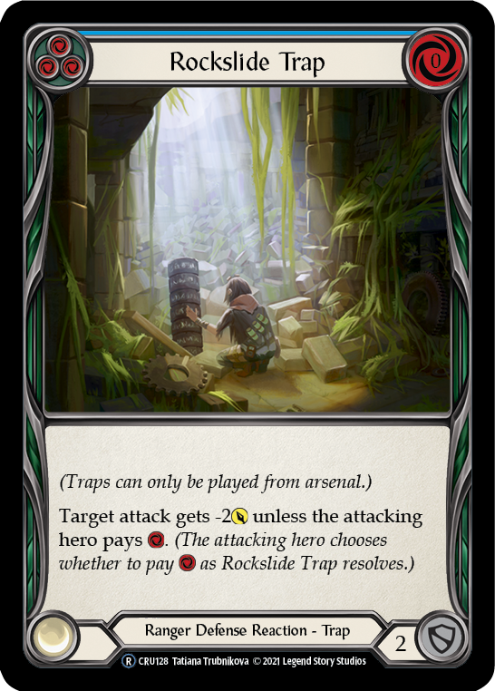 Rockslide Trap [U-CRU128-RF] Unlimited Rainbow Foil