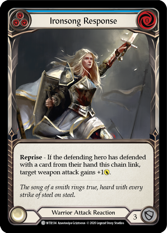 Ironsong Response (Blue) [U-WTR134] Unlimited Rainbow Foil