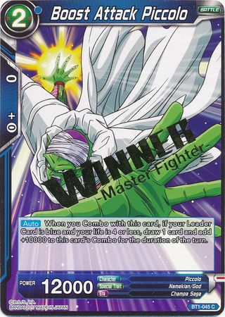 Boost Attack Piccolo (Winner Stamped) (BT1-045) [Tournament Promotion Cards]