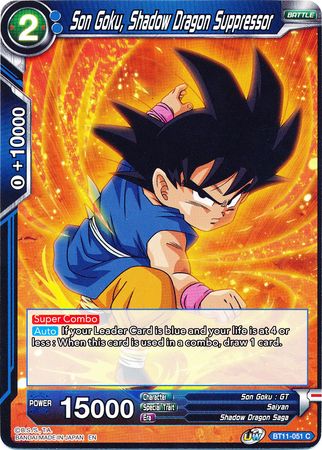 Son Goku, Shadow Dragon Suppressor [BT11-051]