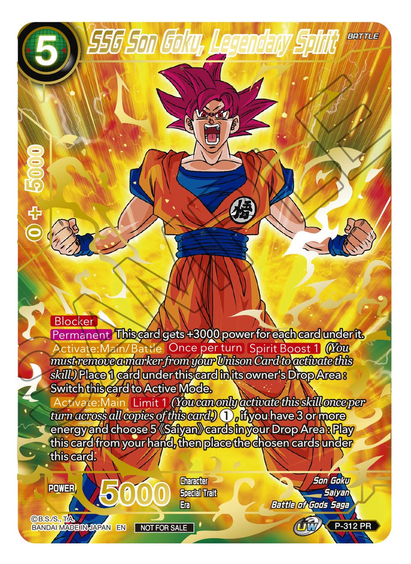 SSG Son Goku, Legendary Spirit (Gold Stamped) (P-312) [Promotion Cards]