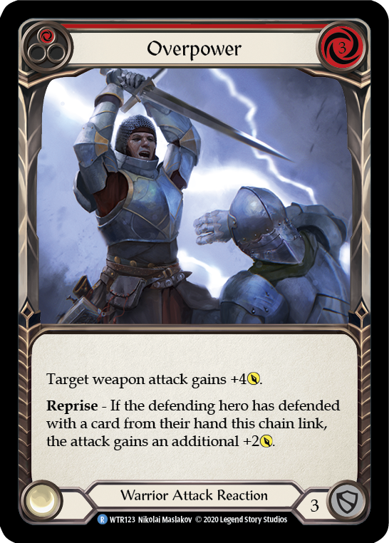 Overpower (Red) [U-WTR123] Unlimited Rainbow Foil