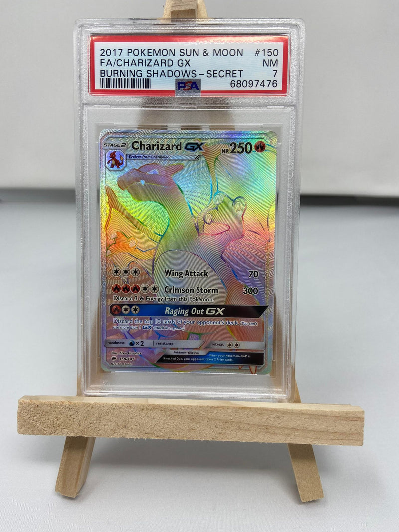 Charizard GX (150/147) Burning Shadows Secret PSA 7 68097476 Charizard GX (150/147) Burning Shadows Secret PSA 7 68097476