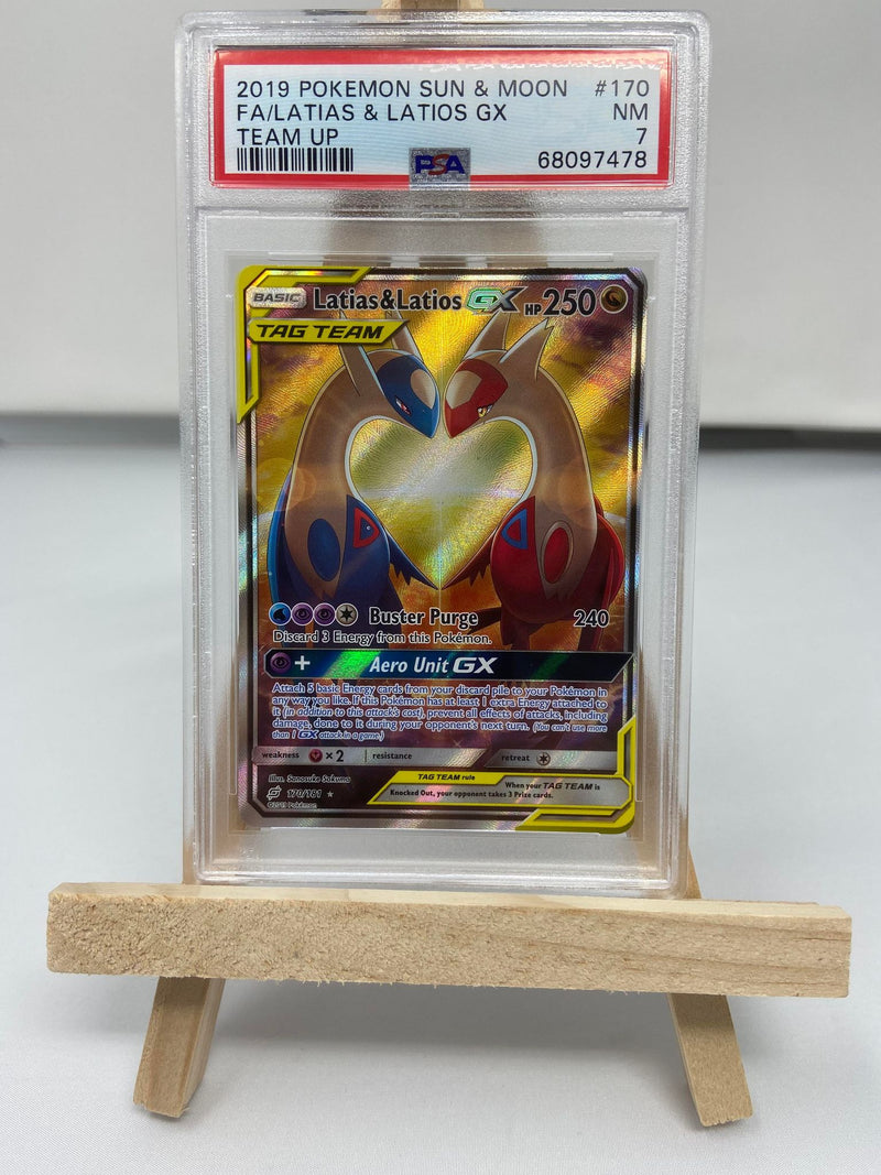 Latias & Latios GX Tag Team Team Up Alt Art PSA 7 Latias & Latios GX Tag Team Team Up Alt Art PSA 7