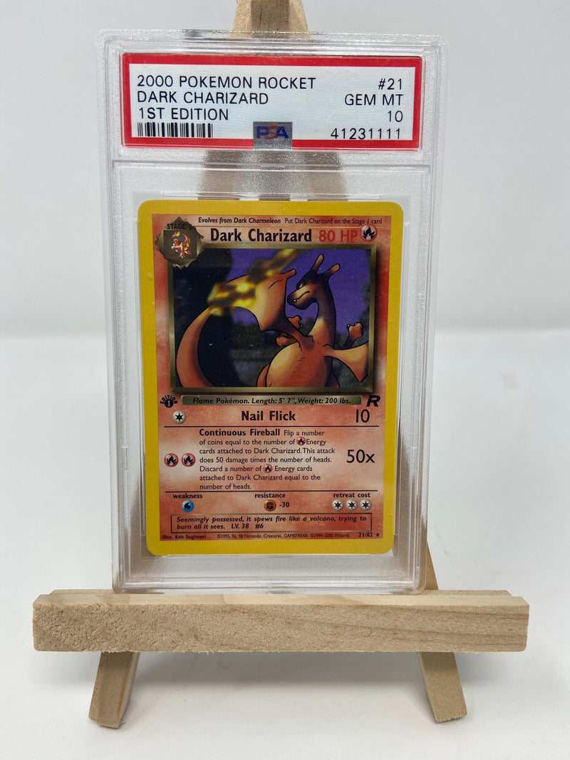 Dark Charizard Team Rocket 1st Edition 21/82 PSA 10 41231111 Dark Charizard Team Rocket 1st Edition 21/82 PSA 10 41231111