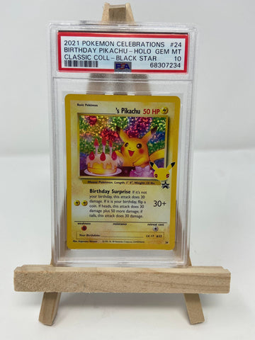 Birthday Pikachu Celebrations Classic Collection PSA 10 68307234