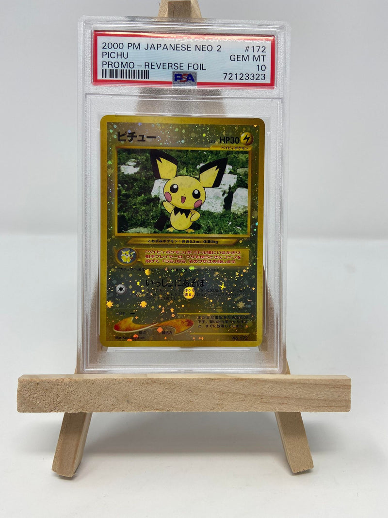 Pichu Japanese Premium File Reverse PSA 10 72123323