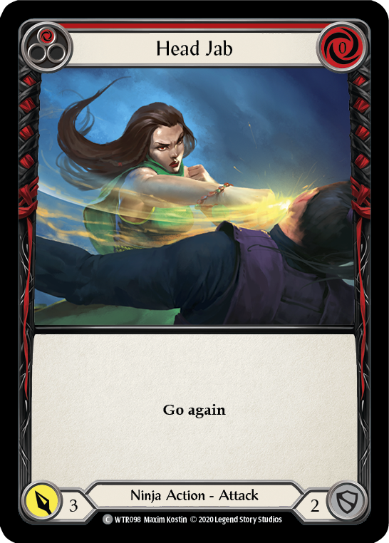 Head Jab (Red) [U-WTR098] Unlimited Rainbow Foil