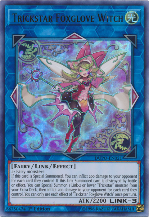 yugioh witch cards Trickstar Foxglove Witch [DUPO-EN021] Ultra Rare