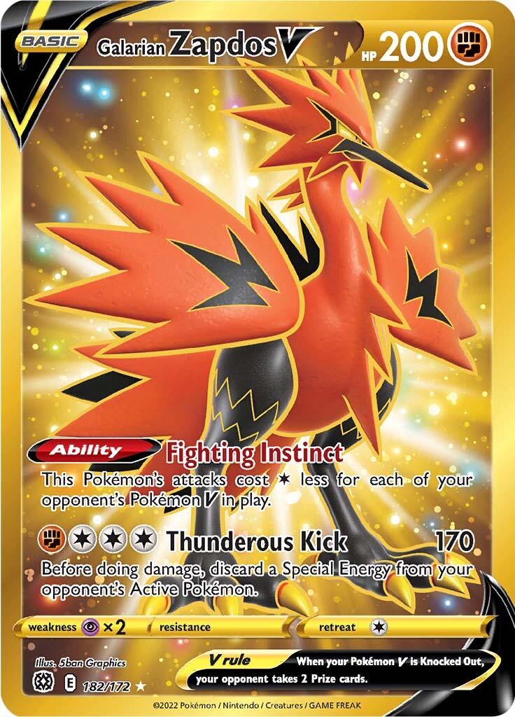 Galarian Zapdos V Astral Radiance, Pokémon