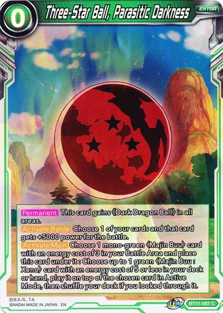 Three-Star Ball, Parasitic Darkness [BT11-087]