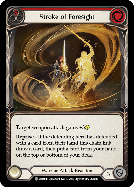 Stroke of Foresight (Red) [U-WTR138] Unlimited Rainbow Foil