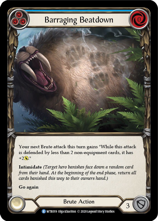 Barraging Beatdown (Blue) [U-WTR019] Unlimited Normal