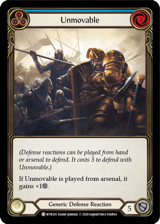 Unmovable (Blue) [U-WTR214] Unlimited Rainbow Foil