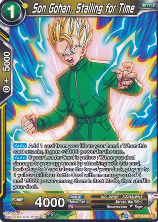 Son Gohan, Stalling for Time [BT12-091]