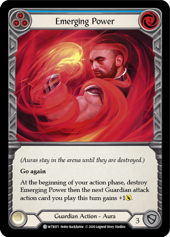 Emerging Power (Blue) [U-WTR071] Unlimited Rainbow Foil