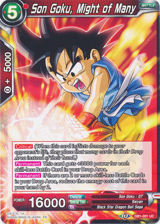 Son Goku, Might of Many [DB1-001]