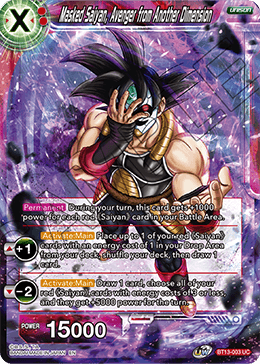 Masked Saiyan, Avenger from Another Dimension (Uncommon) [BT13-003]