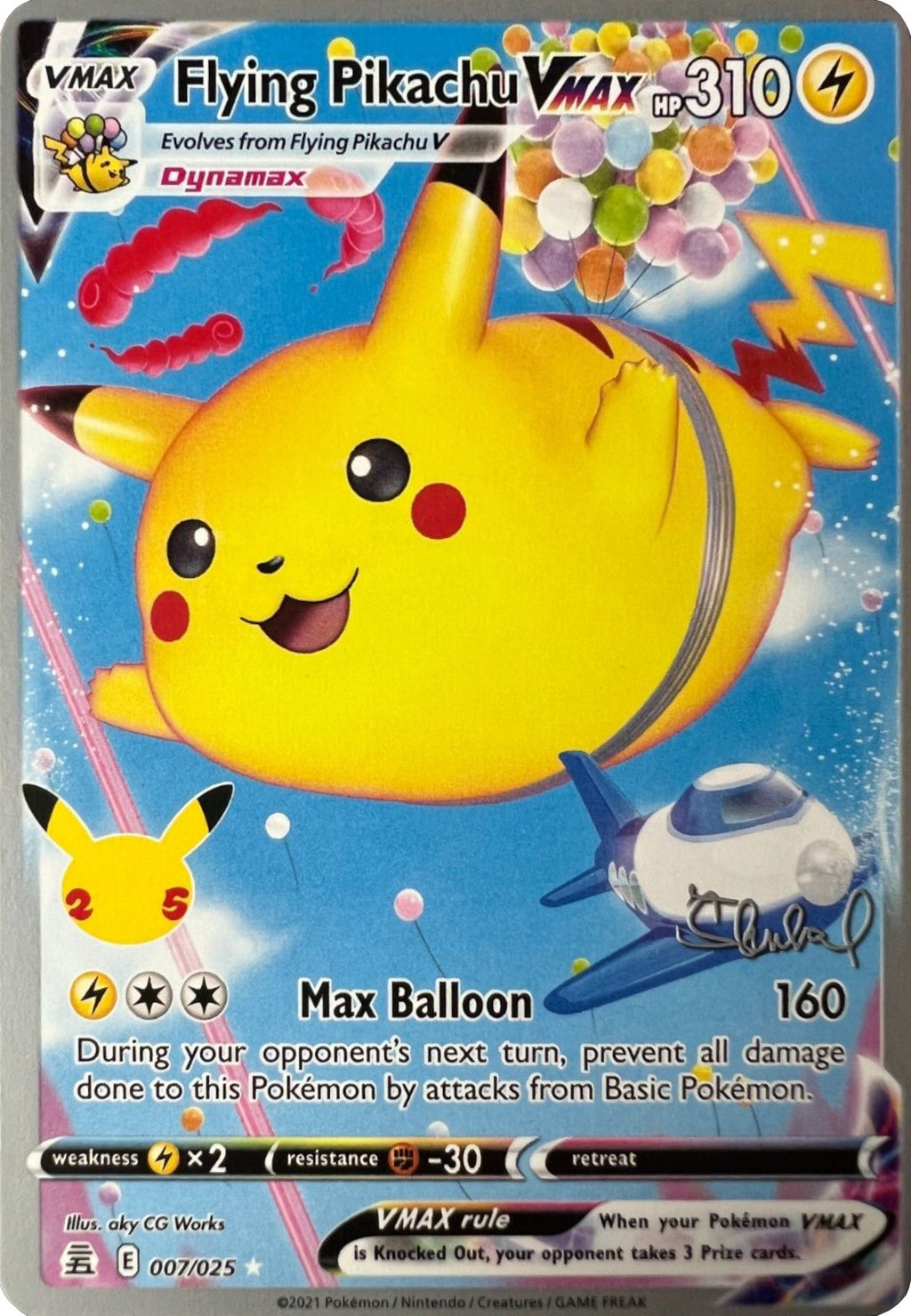 Flying Pikachu VMAX (007/025) (ADP - Ondrej Skubal) [World Championshi