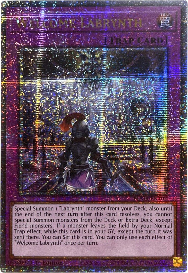 labrynth deck yugioh Welcome Labrynth [BLMR-EN102] Quarter Century Secret Rare