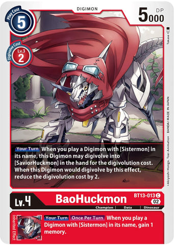 BaoHuckmon [BT13-013] [Versus Royal Knight Booster]