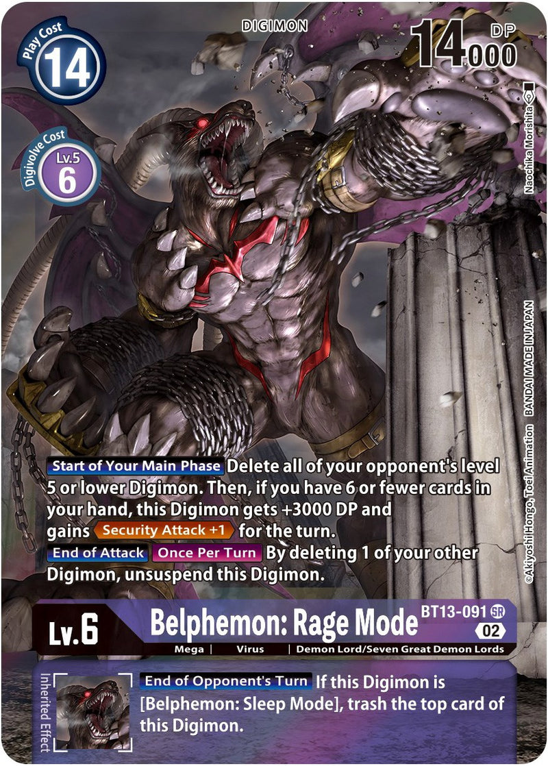 Belphemon: Rage Mode [BT13-091] (Alternate Art) [Versus Royal Knight Booster]