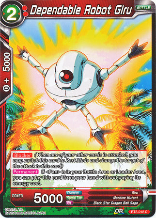 Dependable Robot Giru [BT3-012]
