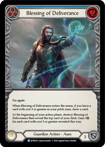 Blessing of Deliverance (Blue) [U-WTR056] Unlimited Rainbow Foil