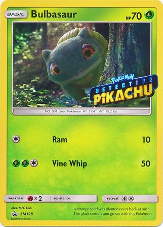 Bulbasaur Detective (Pikachu Stamped) (SM198) [Sun & Moon: Black Star Promos]
