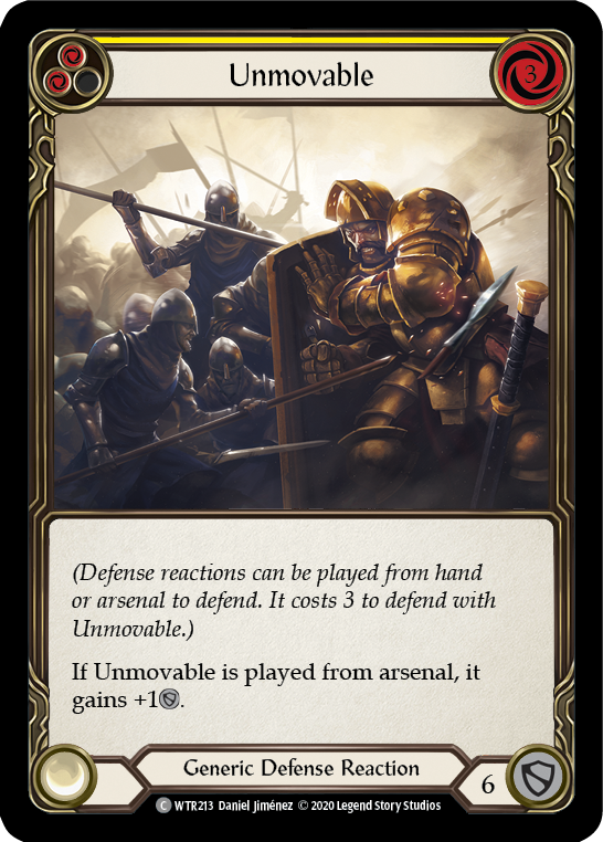Unmovable (Yellow) [U-WTR213] Unlimited Rainbow Foil