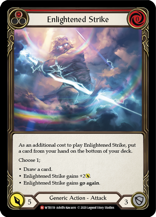 Enlightened Strike [U-WTR159] Unlimited Rainbow Foil
