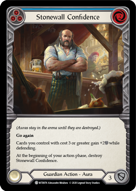 Stonewall Confidence (Blue) [U-WTR074] Unlimited Rainbow Foil