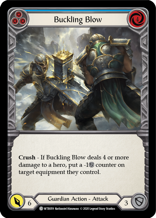 Buckling Blow (Blue) [U-WTR059] Unlimited Rainbow Foil