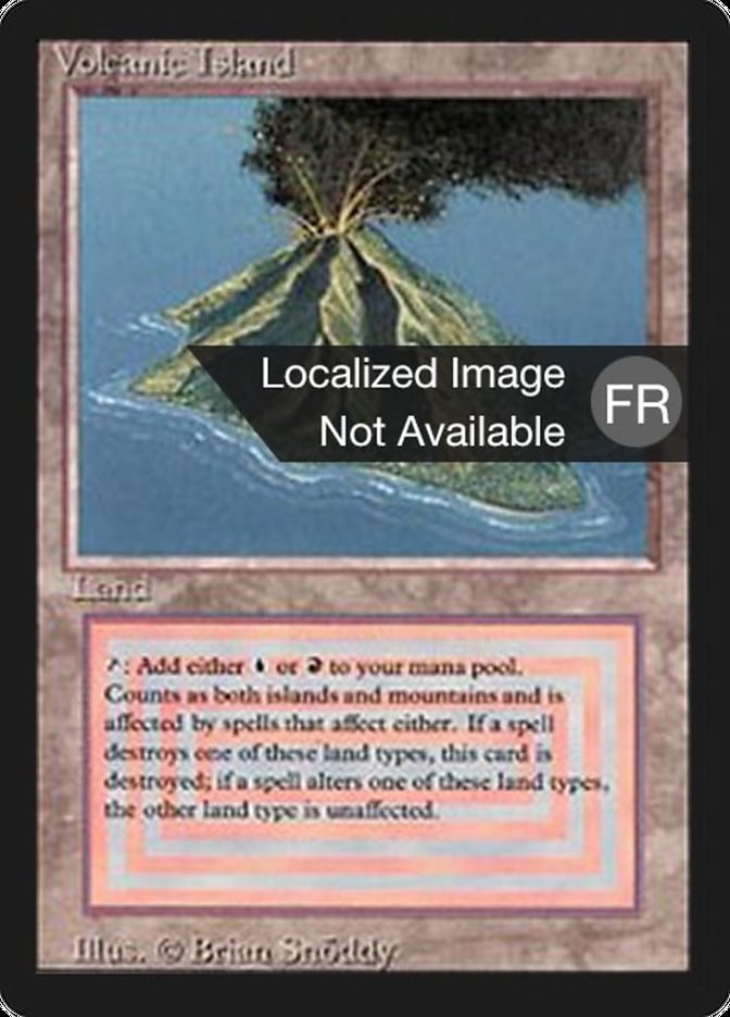Volcanic Island French Signed [Foreign Black Border]