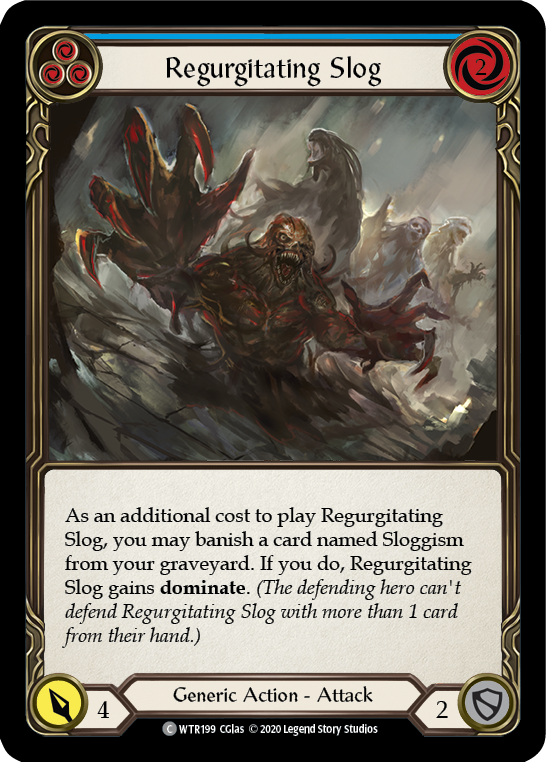 Regurgitating Slog (Blue) [U-WTR199] Unlimited Rainbow Foil
