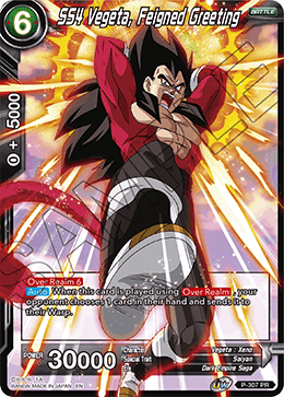 SS4 Vegeta, Feigned Greeting (P-307) [Tournament Promotion Cards]