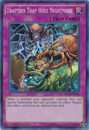 yugioh card trap hole YU-GI-OH! - Bottomless (LCYW-EN181) - Legendary Collection 3: Yugi's World - 1st Edition Destroy 2 monsters on the field Adhesion Trap Hole | Card