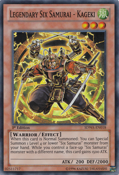 yugioh samurai cards Legendary Six Samurai