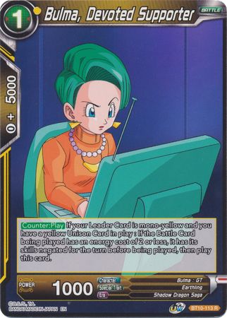 Bulma, Devoted Supporter [BT10-113]