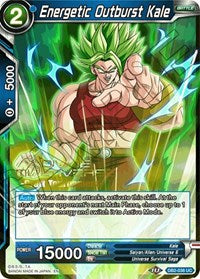 Energetic Outburst Kale (Divine Multiverse Draft Tournament) (DB2-038) [Tournament Promotion Cards]