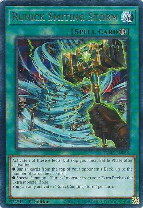 yugioh card storm Runick Smiting Storm [TAMA-EN036] Rare