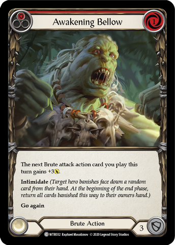 Awakening Bellow (Red) [U-WTR032] Unlimited Rainbow Foil