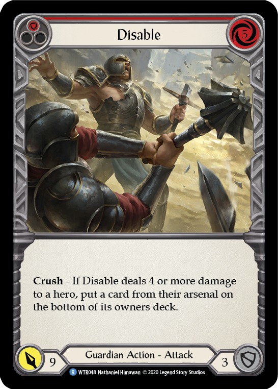 Disable (Red) [U-WTR048] Unlimited Rainbow Foil